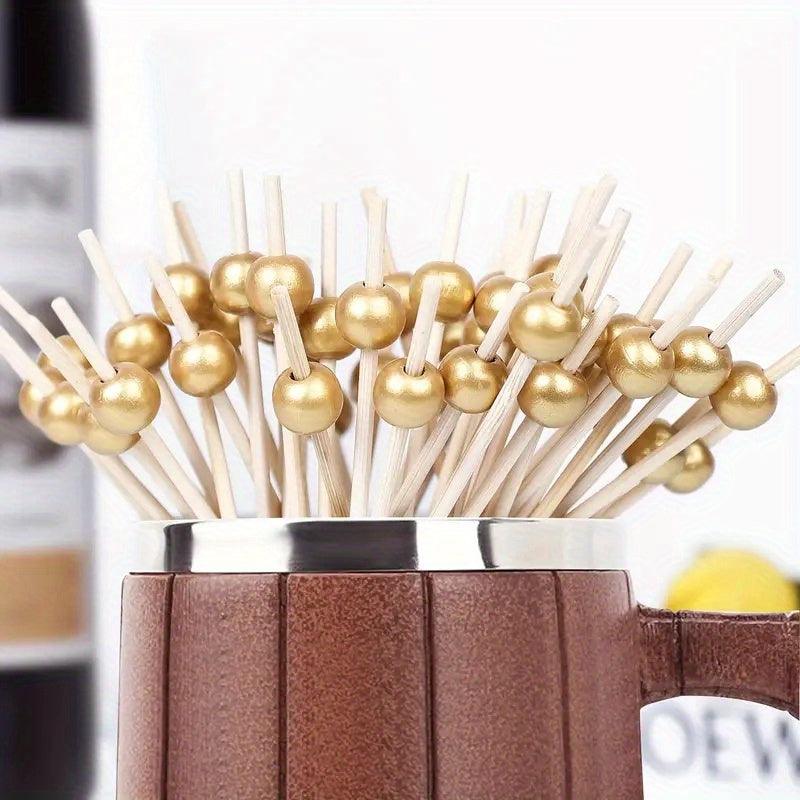 100 Elegant Bamboo Cocktail Picks for Appetizers Parties - The Higher Flower