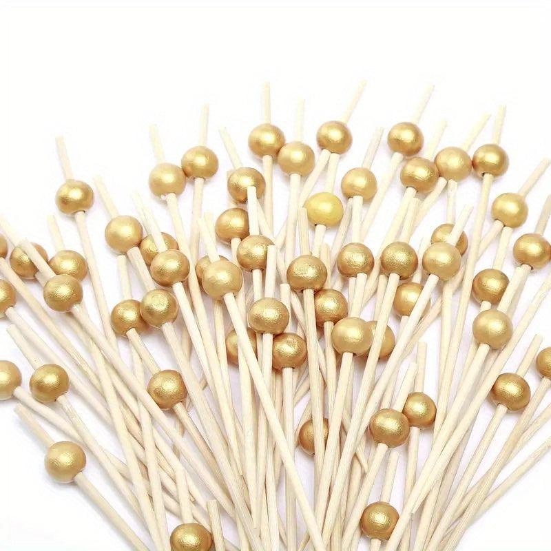 100 Elegant Bamboo Cocktail Picks for Appetizers Parties - The Higher Flower