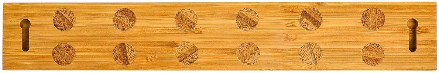 Bamboo Magnetic Knife Strip Holder - For Knives, Utensils, Cutlery, - The Higher Flower