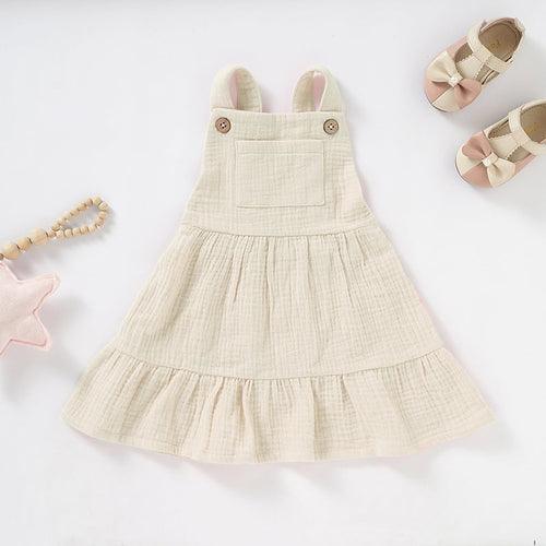 Organic Cotton Muslin Baby Dress - The Higher Flower