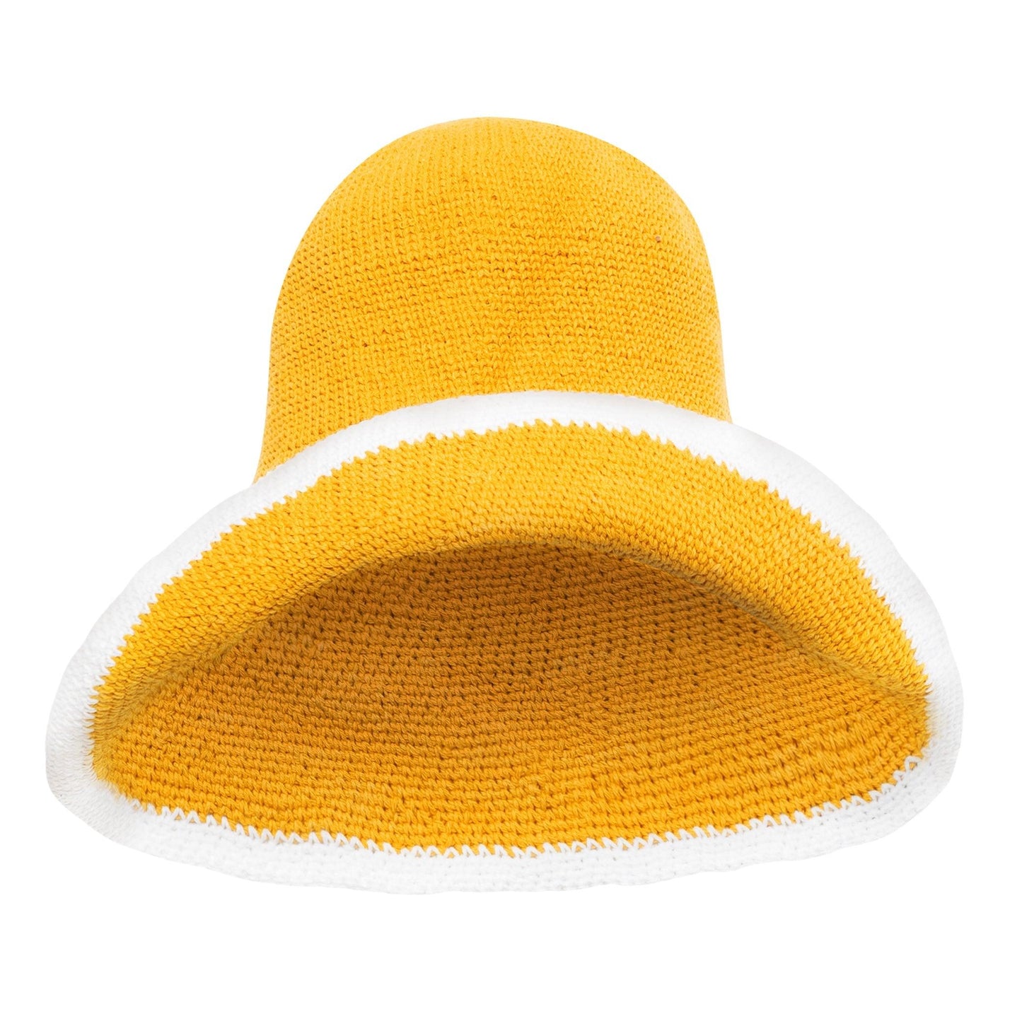 BLOOM LINE Crochet Sun Hat In Canary Yellow - The Higher Flower