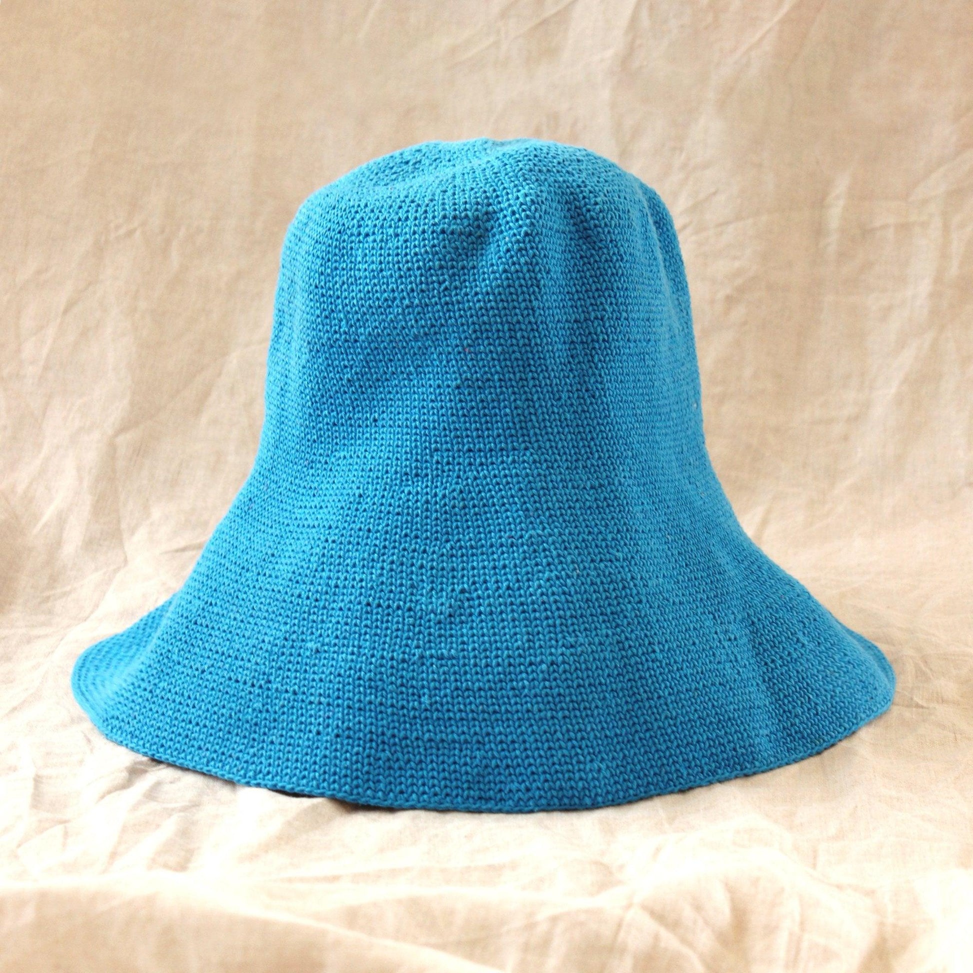 BLOOM Crochet Hat in Mosaic Blue - The Higher Flower