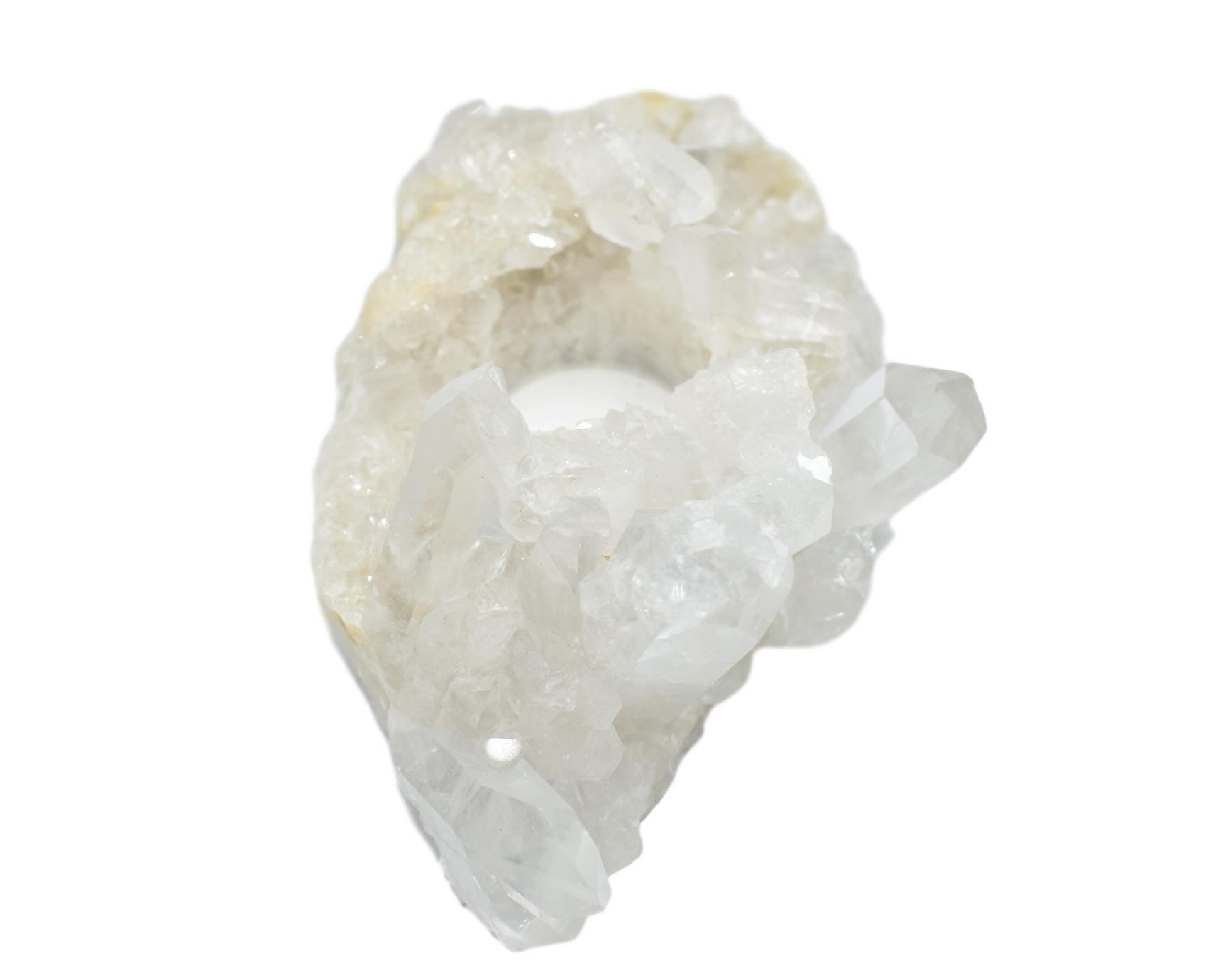 Quartz Cluster Candle Holder - The Higher Flower