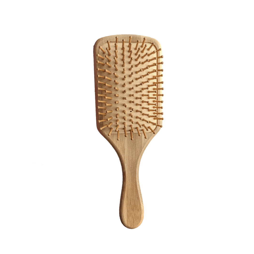 Paddle Style Bamboo Hairbrush - The Higher Flower