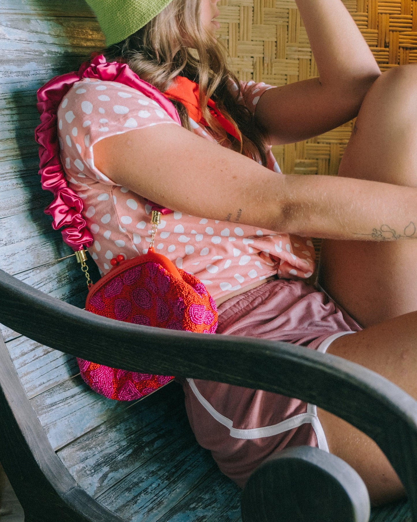 GIRL Seaside Runner Bamboo Shorts In Desert Rose - The Higher Flower