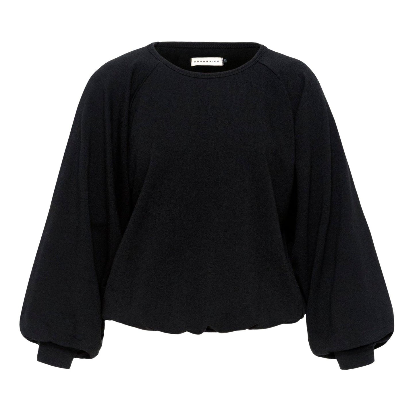 HALEY Bamboo Fleece Sweaters, in Black - The Higher Flower