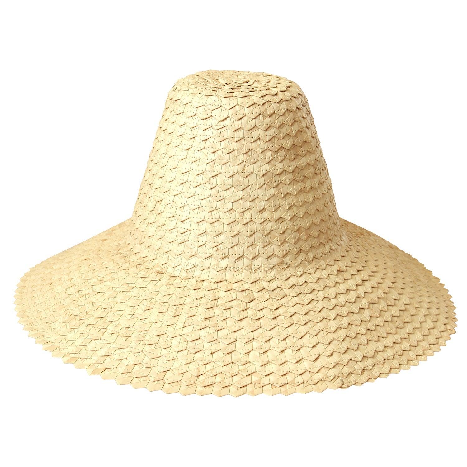 KEMALA Palm Straw Hat In Beige - The Higher Flower