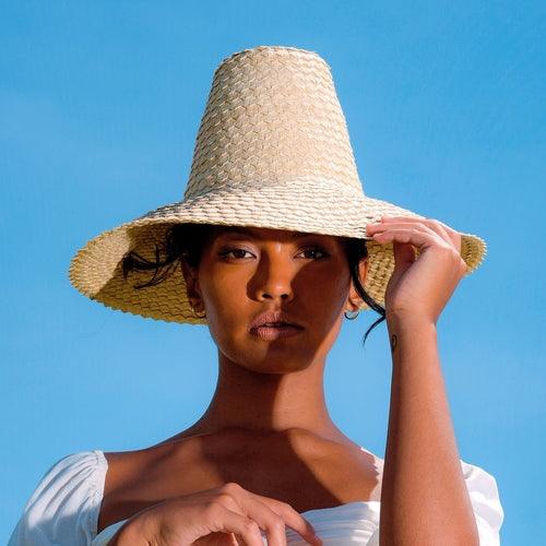 KEMALA Palm Straw Hat In Beige - The Higher Flower