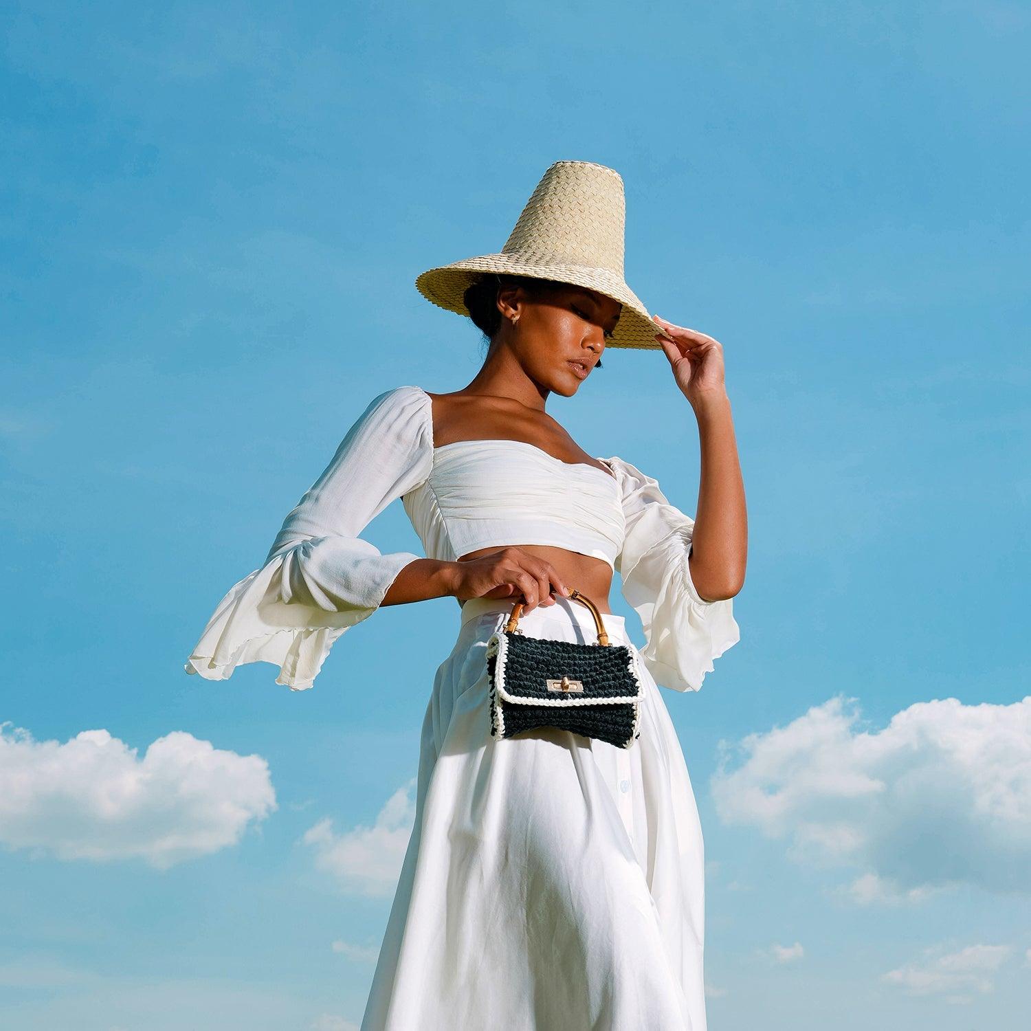 KEMALA Palm Straw Hat In Beige - The Higher Flower