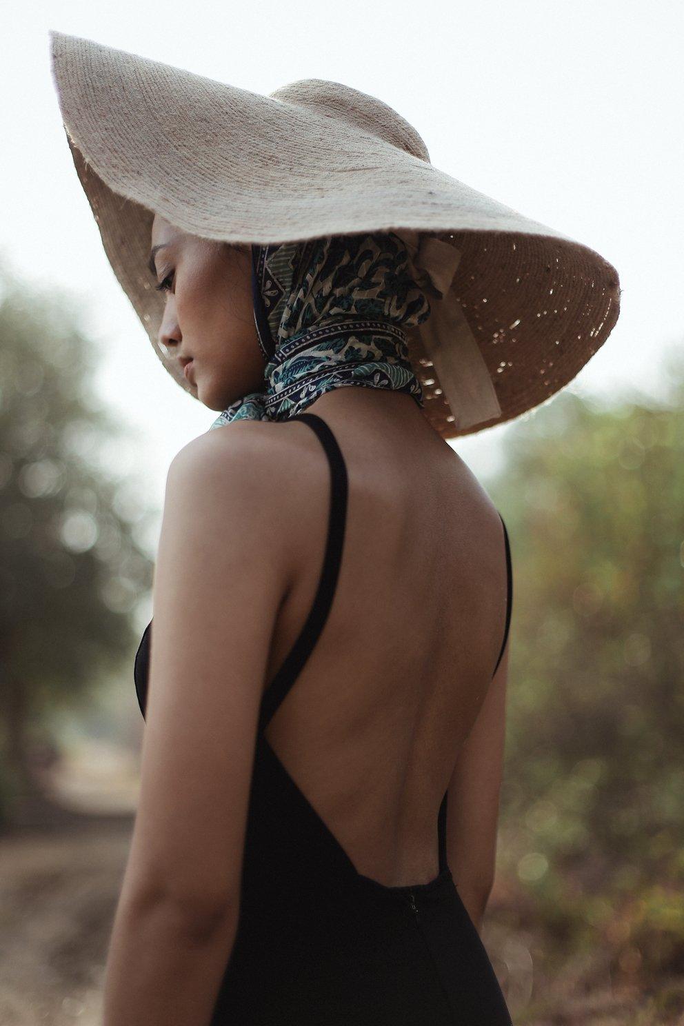 LOLA Wide Brim Jute Straw Hat In Natural Beige - The Higher Flower