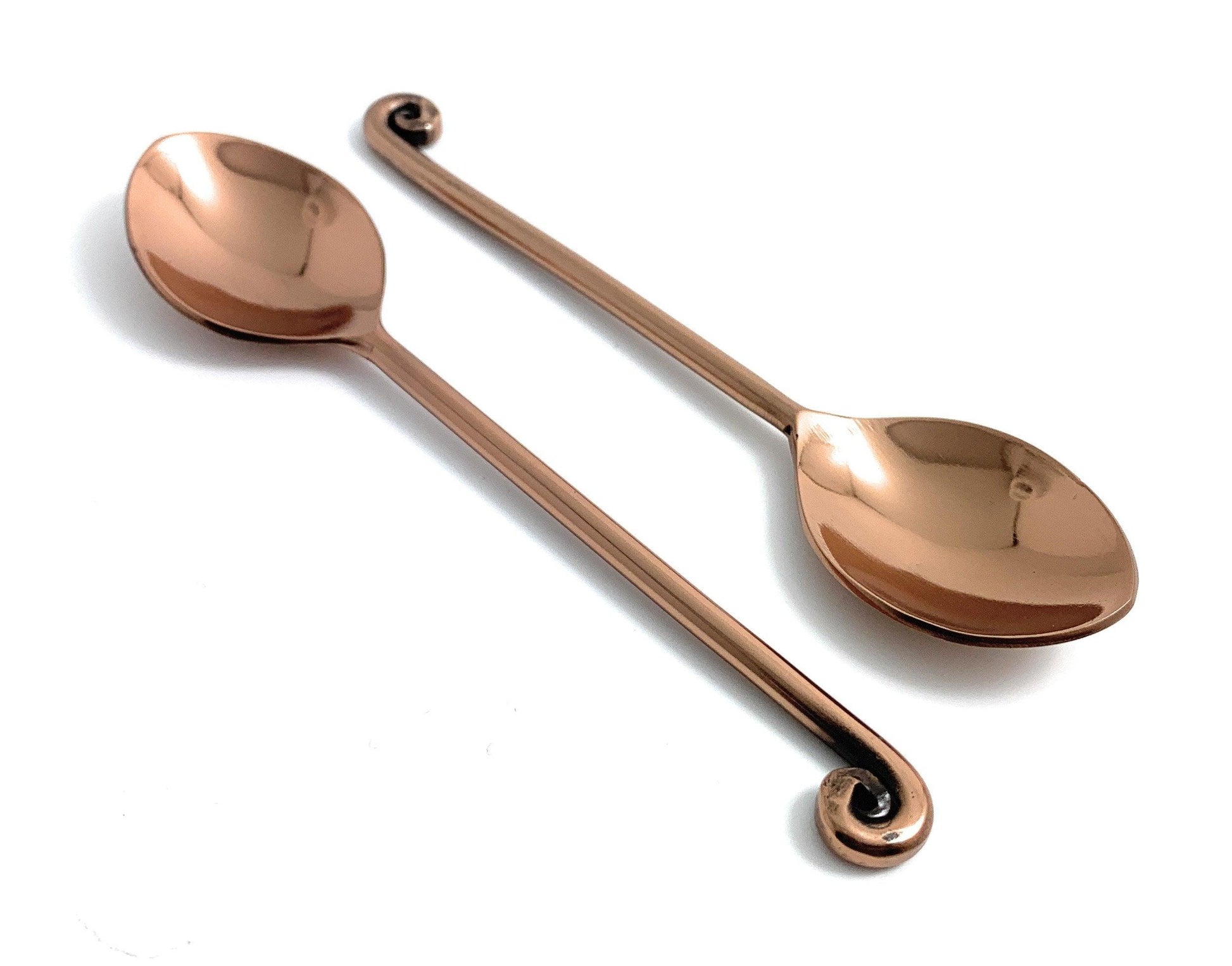 Vibhsa Stainless Steel Copper Teaspoons set of 6 - The Higher Flower