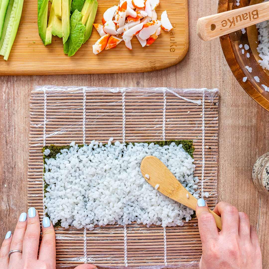 Bamboo Sushi Making Kit with 2 Sushi Rolling Mats, 5 Pairs of Reusable - The Higher Flower