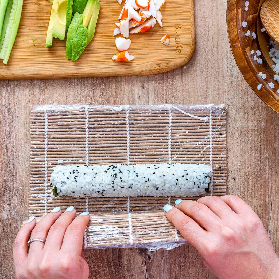 Bamboo Sushi Making Kit with 2 Sushi Rolling Mats, 5 Pairs of Reusable - The Higher Flower