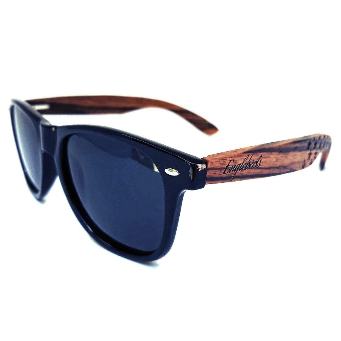 Zebrawood Sunglasses, Stars and Bars, Polarized, Handcrafted - The Higher Flower