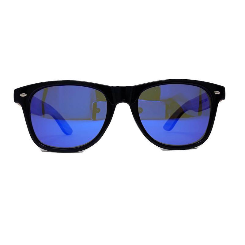 Zebrawood Sunglasses with Blue Polarized Lenses - The Higher Flower