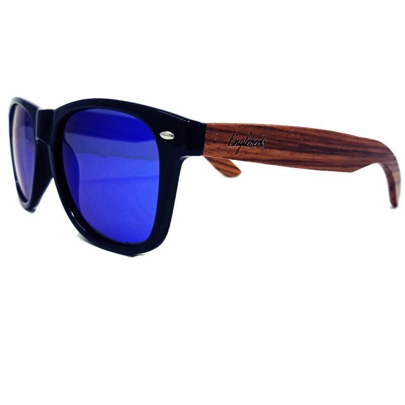 Zebrawood Sunglasses with Blue Polarized Lenses - The Higher Flower