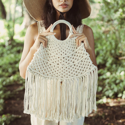 Amer Macrame Fringe Bag - The Higher Flower