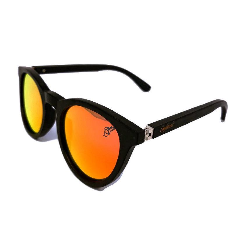 Sunset Mirror Lenses Polarized with Full Frame Black Bamboo - The Higher Flower