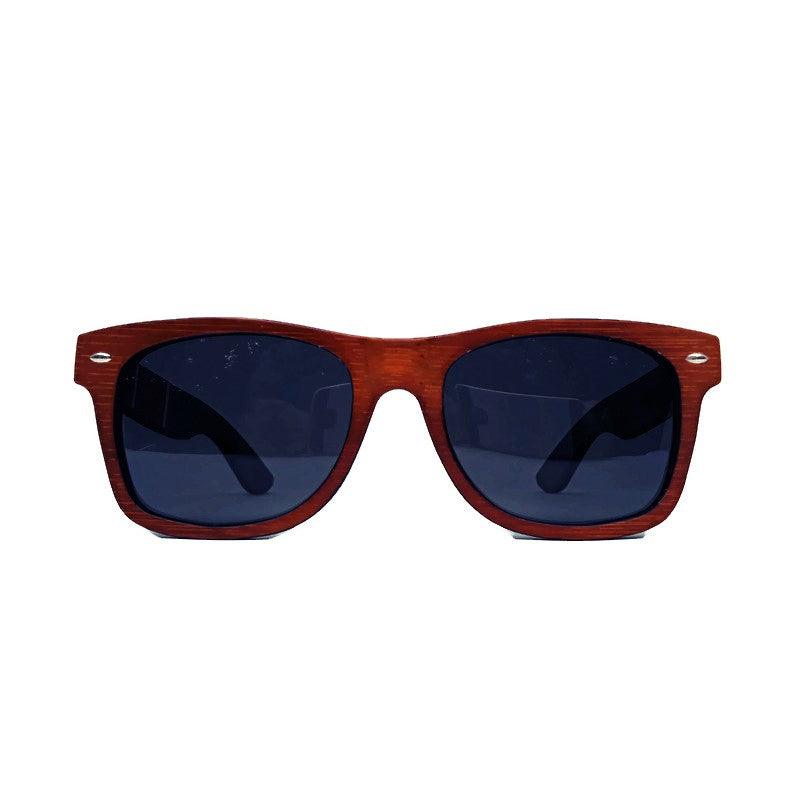 Red Stripe Two Tone Sunglasses Engraved and Polarized With Case - The Higher Flower