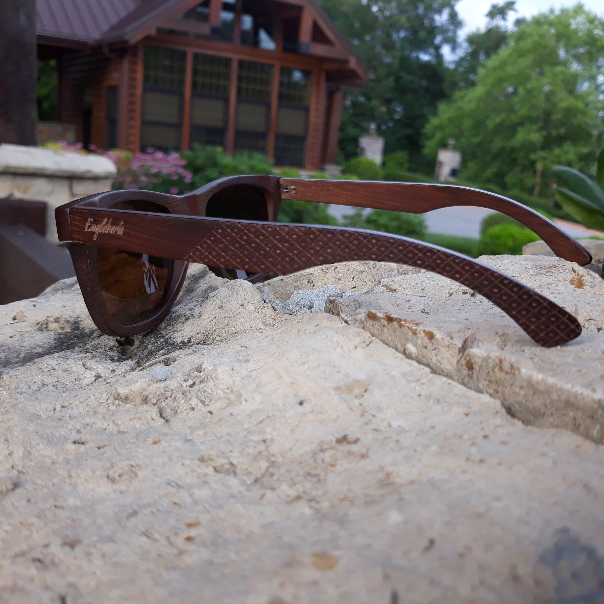 Sienna Wooden Sunglasses, Tea Polarized Lenses - The Higher Flower