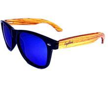 Zebrawood Sunglasses with Blue Polarized Lenses - The Higher Flower