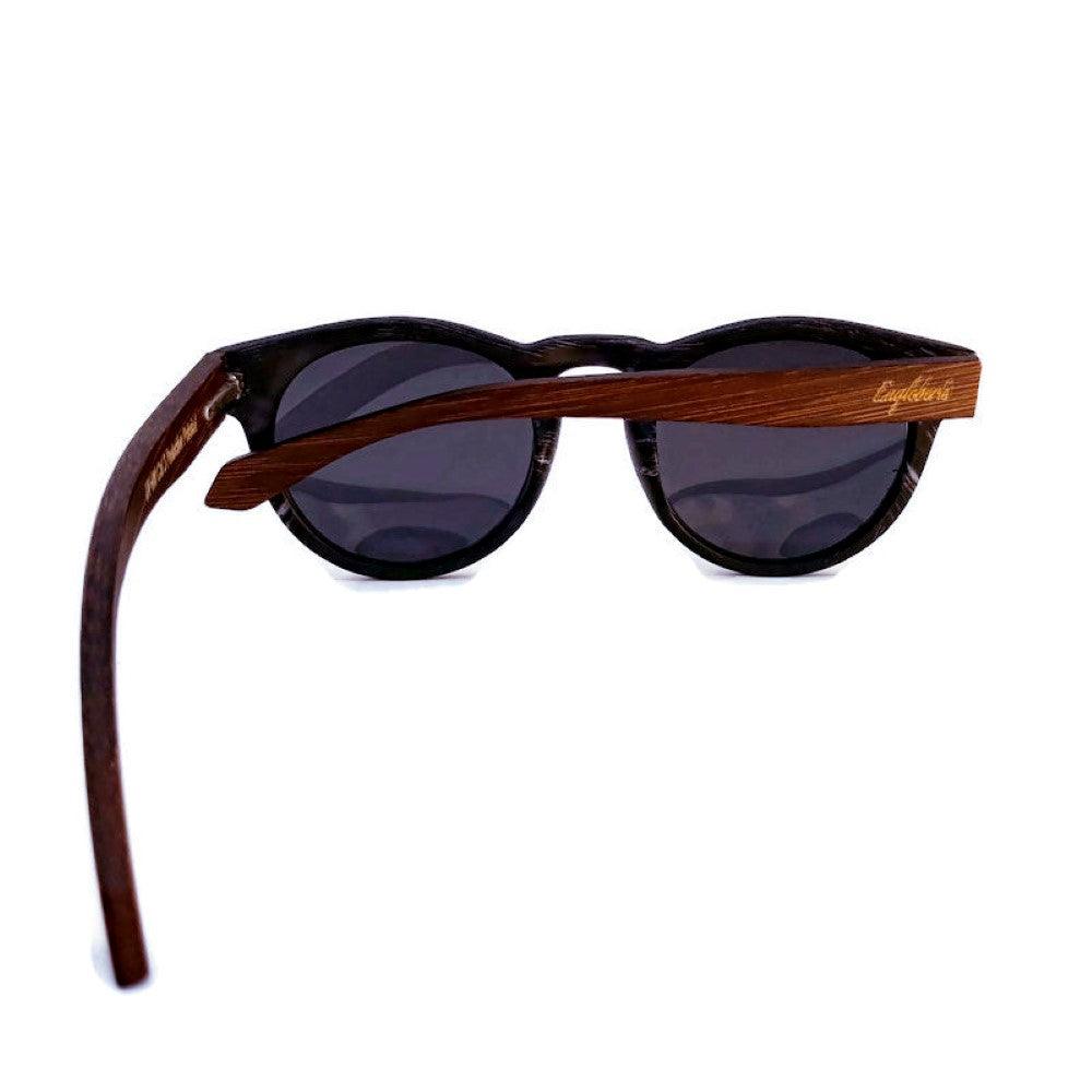 Granite Colored Frame, Bamboo Sunglasses, Polarized with Wood Case - The Higher Flower