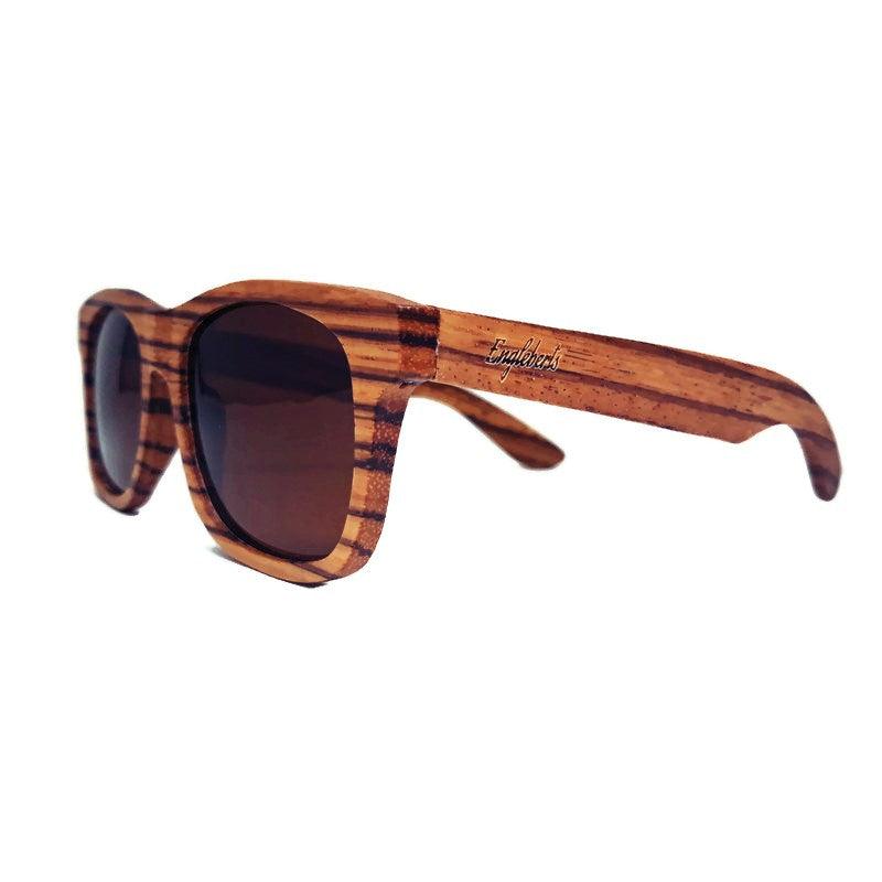 Zebrawood Full Frame Polarized Sunglasses - The Higher Flower