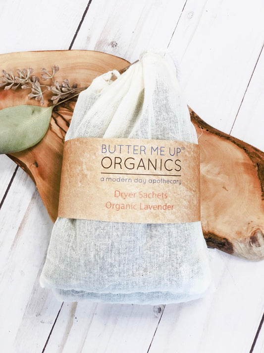 Dryer Sachets- Organic Lavender - The Higher Flower