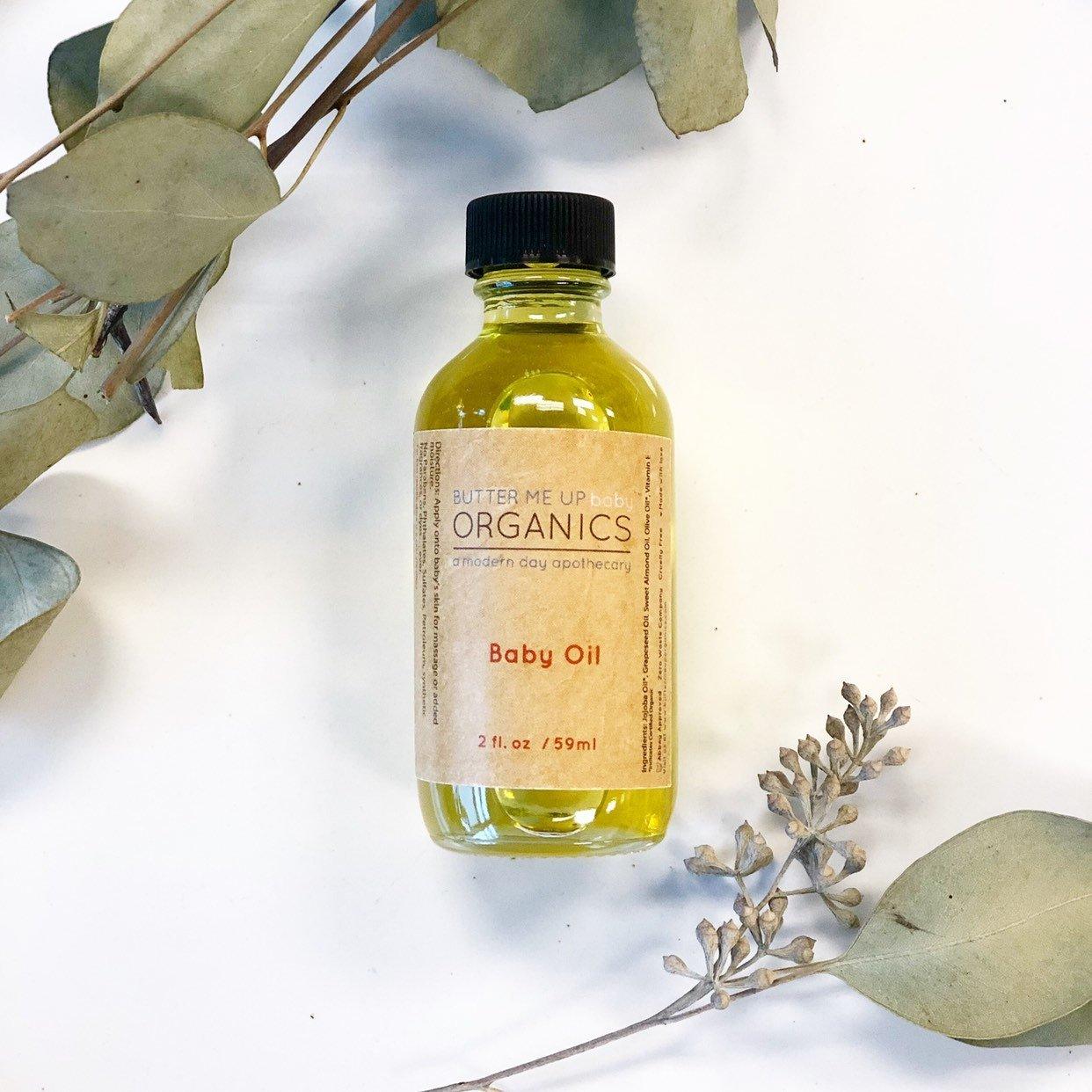 Organic Gentle Baby Oil - The Higher Flower