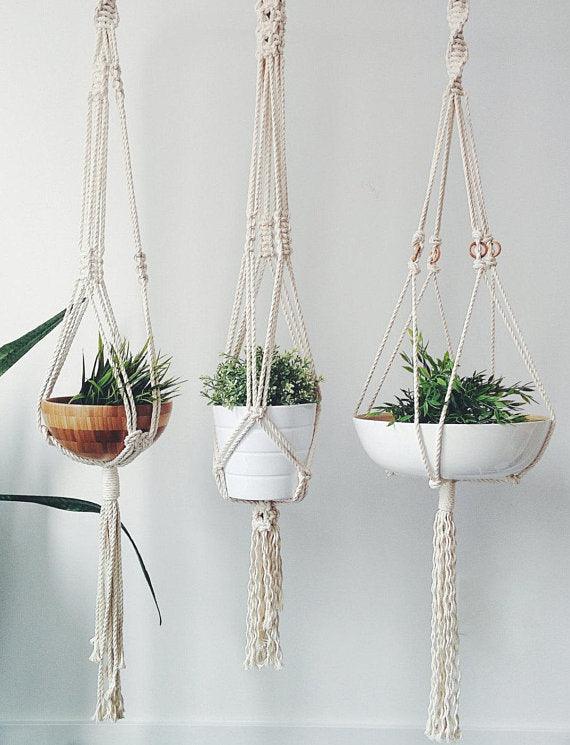 Macrame Plant Hanger - The Higher Flower